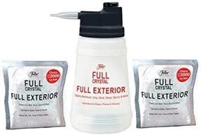 img 2 attached to 🧹 Fuller Brush Full Exterior Kit: Ultimate Cleaning Solution for Aluminum, Brick, Vinyl, Wood, Stucco & More - Includes Bottle and 2 Four Ounce Bags of Powder, Cleans Up to 4000 Sq. Feet!