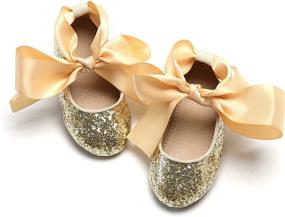 img 4 attached to THEE BRON Rhinestone Princess Toddler Girls' Shoes : Flats