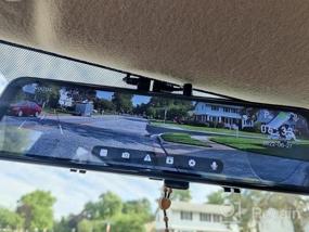 img 8 attached to Drive With Confidence: WOLFBOX Rear View Mirror Camera With Front And Rear 4K+2.5K, Full Touch Screen, Night Vision, And Parking Assist