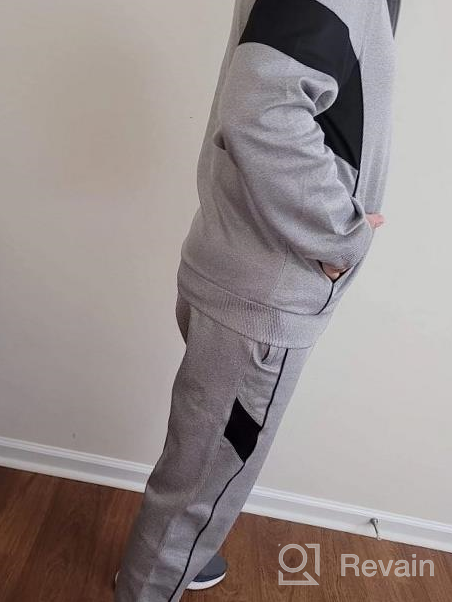 img 1 attached to Stylish And Comfortable Men'S Tracksuit With Full Zip Jacket - 2 Piece Sweatsuit Set By MoFiz review by Sean Santhanam