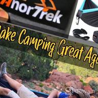img 1 attached to Lightweight Camping Hammock - Double Or Single Parachute Hammock With Tree Straps For Hiking, Backpacking And Outdoor Adventures By AnorTrek review by Marc Cahoon