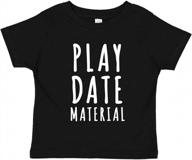 get ready for play date fun with panoware's funny toddler boy t-shirt in black, size 3t logo