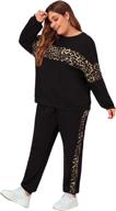 floerns womens outfits leopard sweatshirt women's clothing : jumpsuits, rompers & overalls logo