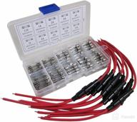 🔌 inline screw type agc fuse holder with 16 awg wire and 5x20mm fast-blow glass fuses kit – quick blow car glass tube fuses assorted amps by digiten логотип