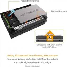 img 3 attached to ICY DOCK FlexiDOCK MB522SP-B - Dual 2.5” SSD Dock with Tool-Less Hot-Swap, SATA/SAS Compatibility for External 3.5” Bay