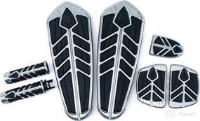 img 2 attached to 🛵 Kuryakyn 5652 Chrome Spear Mini Board Floorboards for Motorcycles - 1 Pair