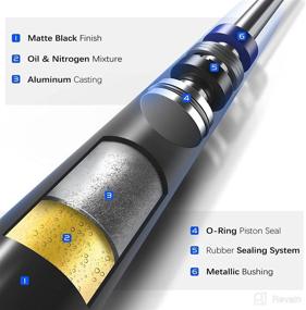 img 3 attached to Pair of Front Hood Gas Lift Support Struts Shocks for 2007-2012 Lexus LS460 LS600h