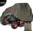 protect your riding lawn mower with eventronic's heavy-duty waterproof cover logo