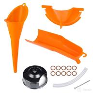 🔧 motorcycle oil filter wrenches & funnel set: oil funnel, primary case oil funnel for motorcycles, crankcase fill funnel, drip-free oil filter funnel, o-ring #11105 for primary drain plugs - fits harley sporster dyna logo