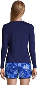 img 3 attached to Lands End Womens Sleeve Guard Women's Clothing ~ Swimsuits & Cover Ups