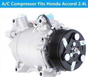 img 2 attached to Компрессор переменного тока Honhill и муфта кондиционера для комплекта масла компрессора Honda CRV 2007-2015 2.4L Acura 2.3L 12V