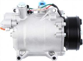 img 1 attached to Honhill AC Compressor And A/C Clutch For 2007-2015 Honda CRV Compressor Oil Kit 2.4L Acura 2.3L 12V