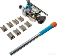 🔧 efficient brake line flaring tool: k tool international 45 degree set for single, double, and bubble flares, vise-mounted with t-handle screw clamp - easy to use and effective! kti70081 логотип