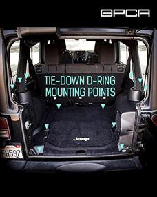 img 2 attached to 🔗 GPCA Heavy Duty Tie-Down D Rings, Compatible with Wrangler 4xe JL JT JK TJ YJ LJ 1995-2022 and Bronco 2021+, 6-Pack D Ring Tie Down