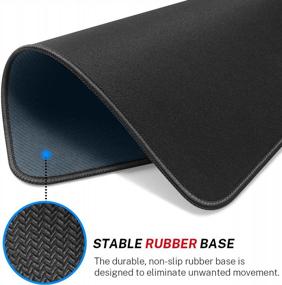 img 1 attached to 6 Pack MROCO Mouse Pad [30% Larger] - Non-Slip Rubber Base, Stitched Edges, Waterproof & Textured For Computers, Laptop, Office & Home (8.5X11In) - Black