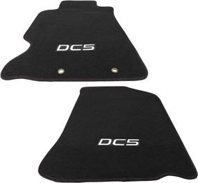 img 1 attached to 🚗 Acura RSX Car Floor Mats: Factory Fitment Front & Rear Carpets by IKON MOTORSPORTS - Nylon Black Carpet Liner (2002-2006)