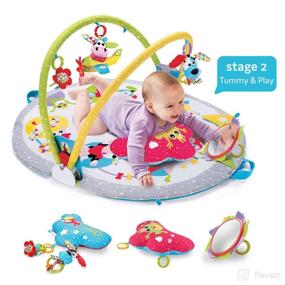 img 2 attached to 👶 Yookidoo Baby Play Gym: Transformative 3-in-1 Activity Center for Newborns - Lay to Sit-Up Play Mat, Perfect for 0-12 Months!