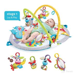 img 3 attached to 👶 Yookidoo Baby Play Gym: Transformative 3-in-1 Activity Center for Newborns - Lay to Sit-Up Play Mat, Perfect for 0-12 Months!