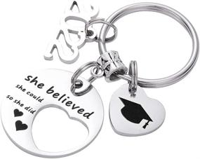 img 3 attached to 🎓 Stylish 2019 Graduation Keychain Believed Could: A Perfect Keepsake!