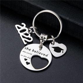 img 1 attached to 🎓 Stylish 2019 Graduation Keychain Believed Could: A Perfect Keepsake!