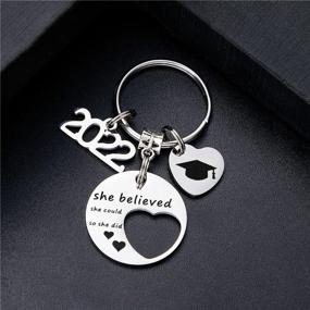 img 2 attached to 🎓 Stylish 2019 Graduation Keychain Believed Could: A Perfect Keepsake!