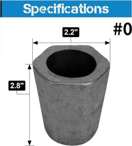 img 3 attached to 1.1Lbs-0.5Kg GONGYI #0 Clay Graphite Crucible For Melting Gold, Silver, Copper, Brass & Aluminum