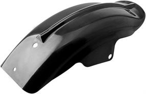 img 2 attached to 🏍️ Custom Black Rear Fender Mudguard for Honda Shadow & Yamaha V Star Motorcycle Cruiser Chopper Bobber Café Racer