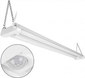 img 4 attached to LEONLITE 4Ft LED Utility Shop Light With Motion Sensor, Linkable Integrated Fixture, 40W, 4000K Cool White - Energy Star & ETL Listed For Garage, Basement And Workshop