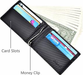 img 1 attached to 🧣 Genuine Leather Men's Wallets, Card Cases & Money Organizers - Minimalist Accessories for Blocking Wallets