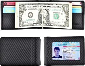 img 3 attached to 🧣 Genuine Leather Men's Wallets, Card Cases & Money Organizers - Minimalist Accessories for Blocking Wallets