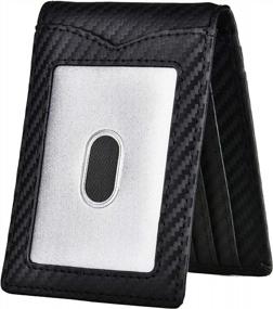 img 4 attached to 🧣 Genuine Leather Men's Wallets, Card Cases & Money Organizers - Minimalist Accessories for Blocking Wallets