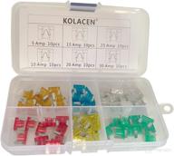 🔌 kolacen low-profile mini blade type fuse assorted kit - automotive car truck fuse pack, 5 10 15 20 25 30 amp (pack of 60) логотип