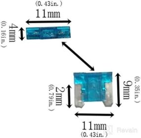 img 1 attached to 🔌 KOLACEN Low-Profile Mini Blade Type Fuse Assorted Kit - Automotive Car Truck Fuse Pack, 5 10 15 20 25 30 Amp (Pack of 60)