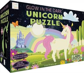img 4 attached to Unleash The Magic With The Hapinest 100 Piece Glow-In-The-Dark Unicorn Puzzle - Perfect For Girls And Boys Aged 5 To 12 And Up