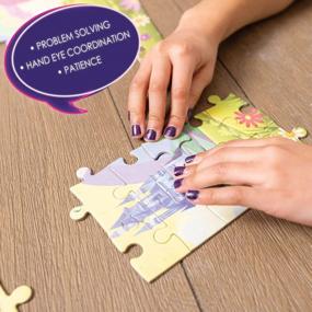 img 2 attached to Unleash The Magic With The Hapinest 100 Piece Glow-In-The-Dark Unicorn Puzzle - Perfect For Girls And Boys Aged 5 To 12 And Up