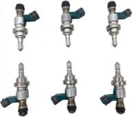 6pcs/lot fuel injectors for 2006-2013 lexus is250, 2006 gs300 2.5l v6 - amrxuts 23250-31020 23209-39055 fj764 logo