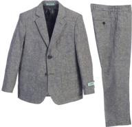 👔 classy and comfortable: explore gioberti linen jacket dress pants for boys' clothing at suits & sport coats logo