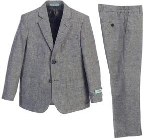 img 4 attached to 👔 Classy and Comfortable: Explore Gioberti Linen Jacket Dress Pants for Boys' Clothing at Suits & Sport Coats