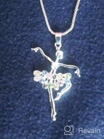 img 5 attached to Little Girl Necklace - Ballet Dancer Recital Gift - Ballerina Dance Necklaces