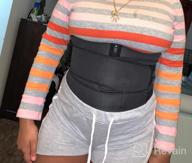 img 1 attached to KIWI RATA Neoprene Sauna Waist Trainer Corset: Achieve Fitness & Back Support with Sweat Belt Compression Cincher for Women review by Eric Grayson
