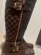 img 1 attached to Women'S Quilted Knee-High Fashion Boots By GLOBALWIN - Stylish & Comfortable! review by Paul Dye