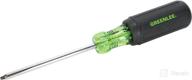 🔧 greenlee 0353-13c screwdriver: soft ergo grip, #2 by 4-inch square-recess tip – enhanced precision and comfort логотип