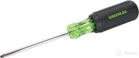 img 1 attached to 🔧 Greenlee 0353-13C Screwdriver: Soft Ergo Grip, #2 by 4-Inch Square-Recess Tip – Enhanced Precision and Comfort