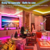 transform your space with anjaylia rgb dream color changing led strip lights - 16.4ft kit with remote and power supply for home and diy projects logo