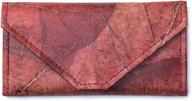 🌿 handmade women's leaf leather envelope clutch - stylish handbags and wallets by wallets logo