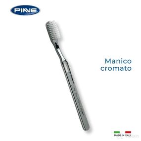 img 1 attached to 🪥 Chrome Plated Bristle Toothbrush by Swissco