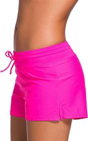 img 3 attached to 👙 Satinior Women's Clothing Swimsuit Tankini Set with Boardshort Swimwear - Available at Swimsuits & Cover Ups