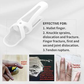 img 3 attached to QianCheng Finger Splint Set - Effective Joint Immobilizers For Support And Protection