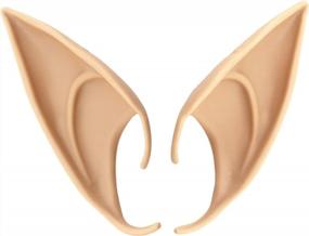 img 2 attached to 2 Pairs Of Soft Pointed Fairy Pixie Elf Ears For Cosplay, Anime Parties, And Dress Up Costumes (Long And Short)