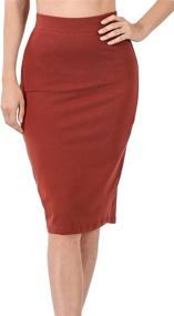 img 2 attached to Apareum Womens Length Pencil DKOlive Women's Clothing for Skirts